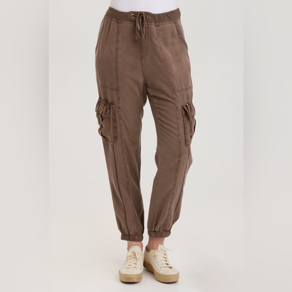 XCVI Poe Banded Cargo Pants, Craft Pigment